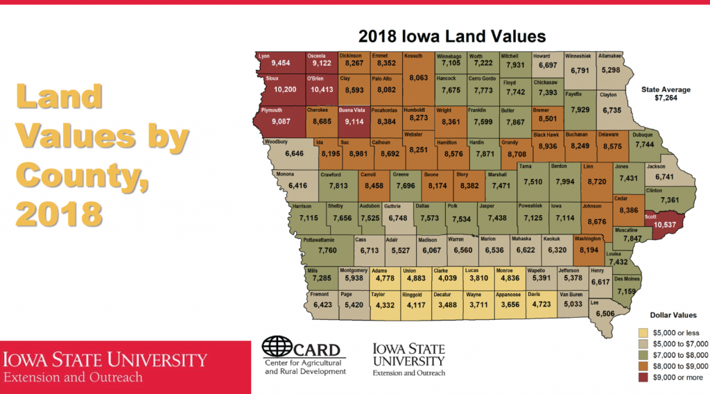 Iowa Farmland Values Decrease Slightly Since 2017 Farm Policy News