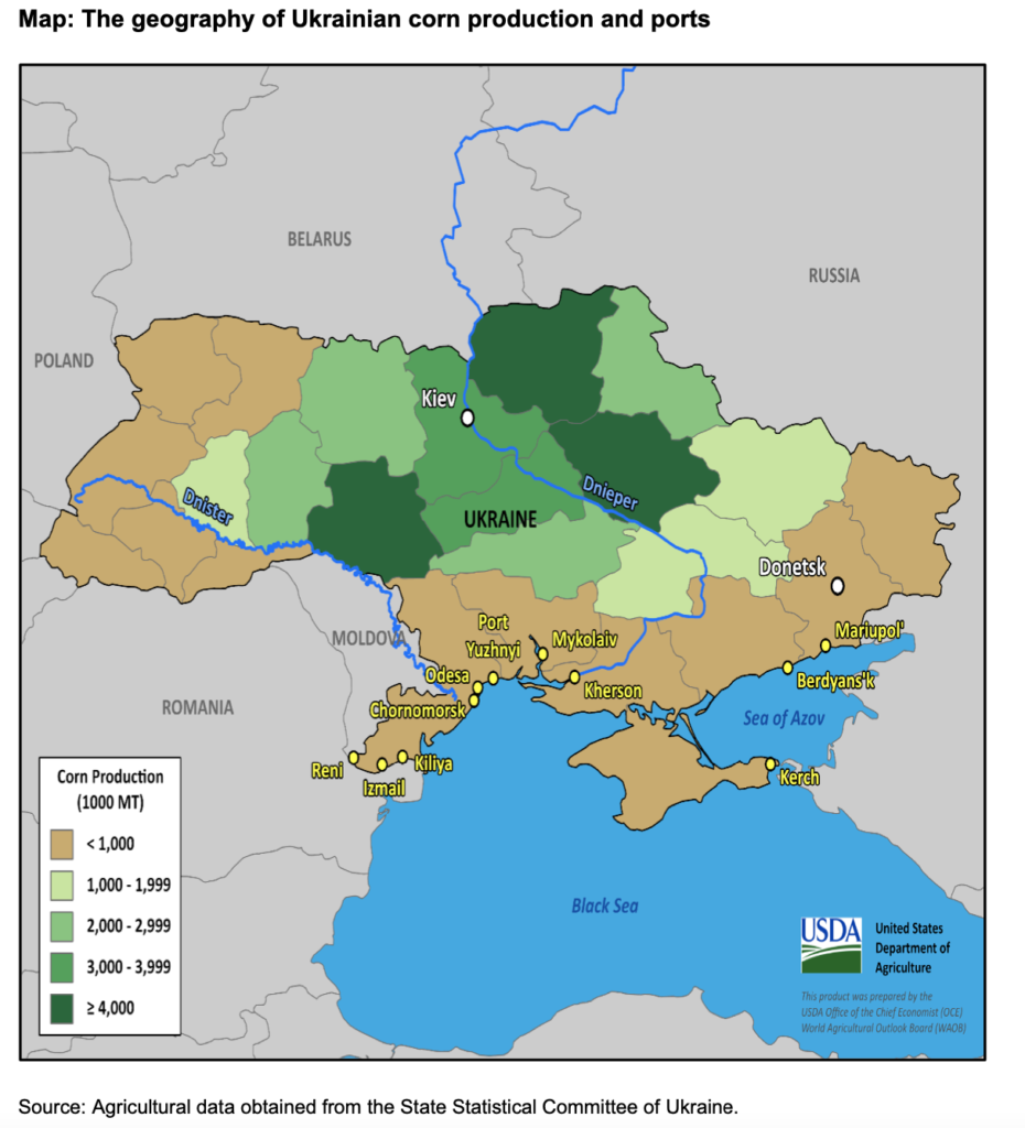 A Closer Look at Ukrainian Corn and Wheat Exports Recent USDA Reports