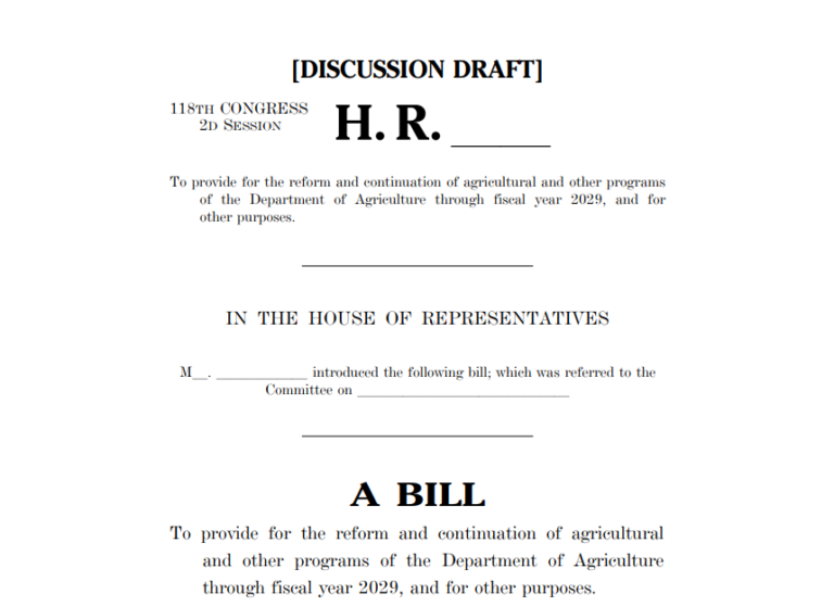 House Unveils Farm Bill Text, Democrat Support Remains Uncertain